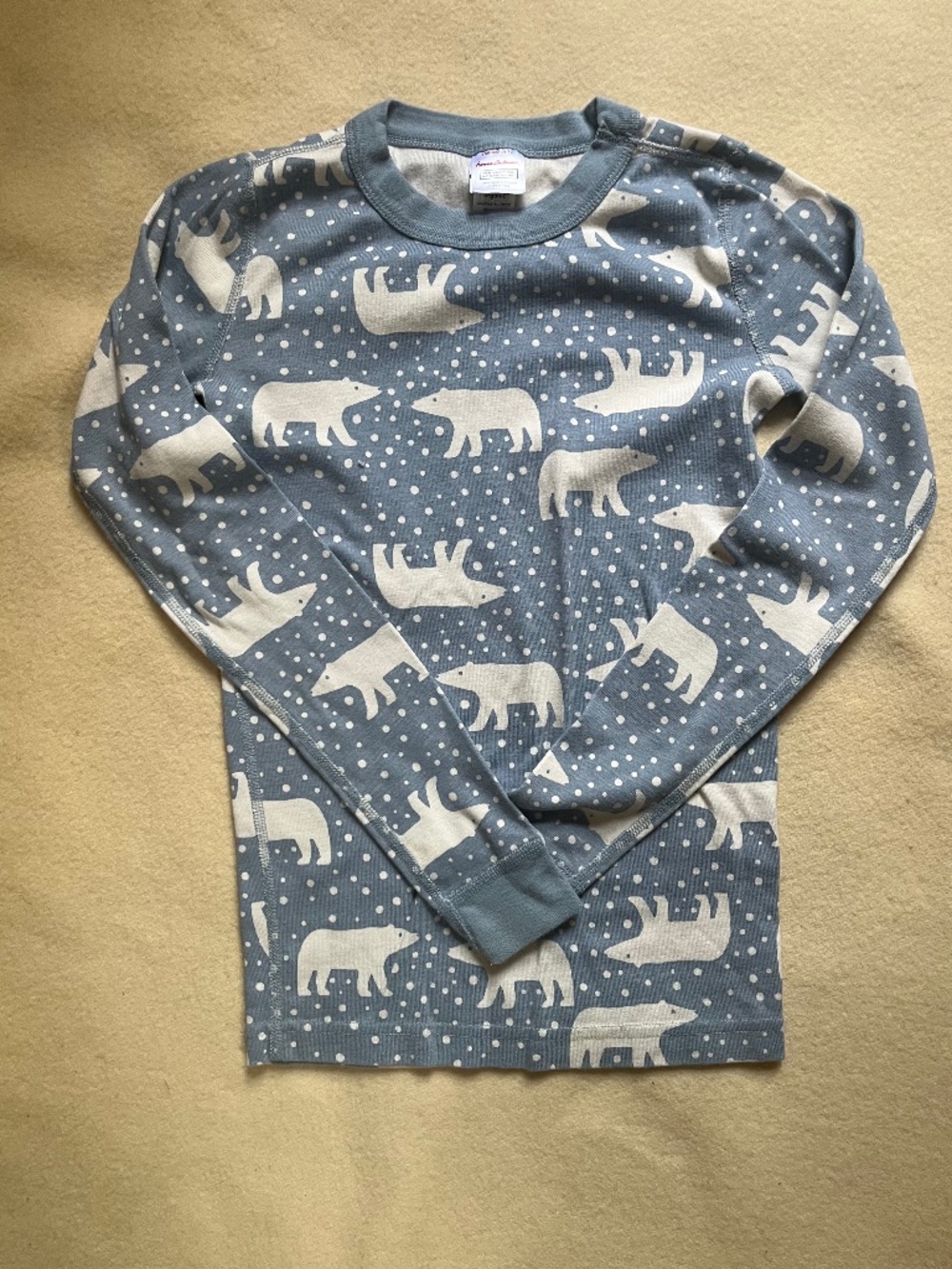 Hanna Andersson Polar Bear Pajama Top, Size 12 (150cm)